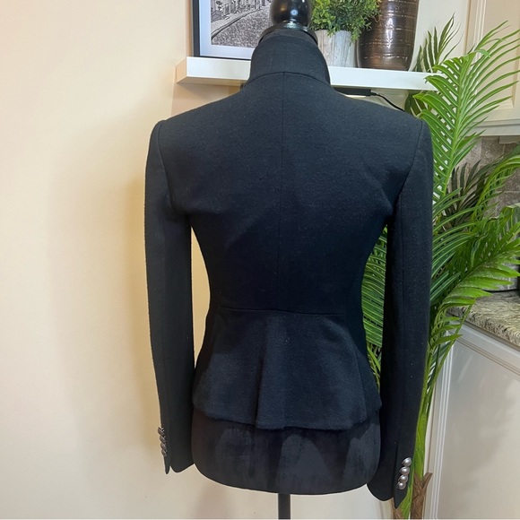 Ann Taylor Wool Double Breasted Military Style Jacket 0 - Picture 8 of 8